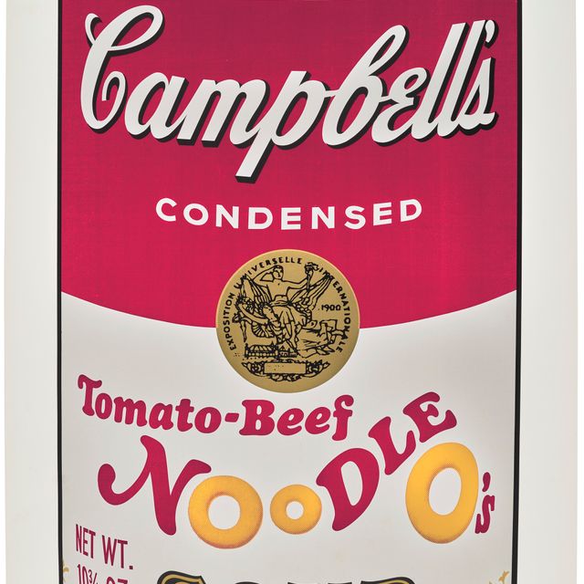 Andy Warhol — Томатно-говяжья лапша O's, от Campbell's Soup II