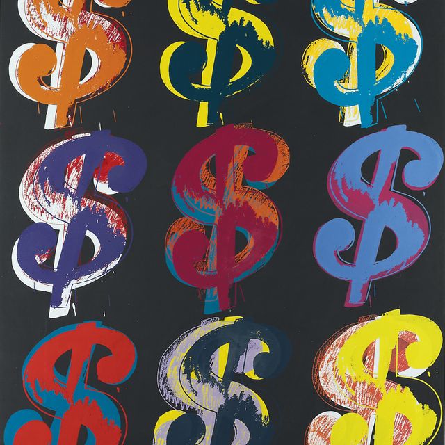 Andy Warhol — $ (9) (см. F. & S. II.285-6)