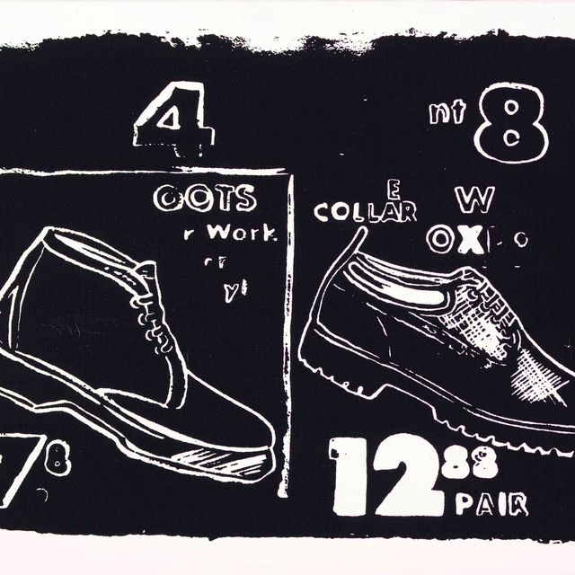 Andy Warhol — Рабочие ботинки (отрицательные)
