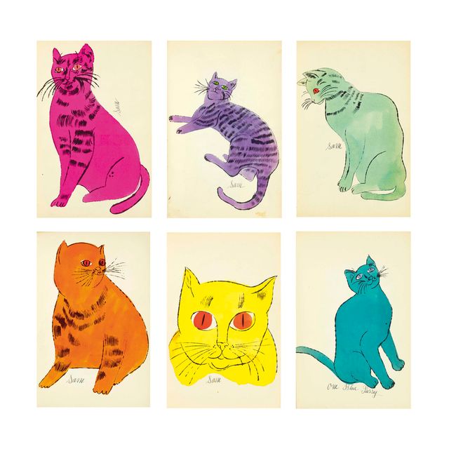 Andy Warhol — 25 кошек по имени Сэм и одна голубая киска, Энди Уорхол, Нью-Йорк, около 1954 года.