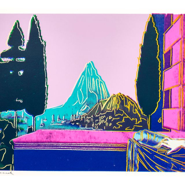 Andy Warhol — Леонардо да Винчи, "Благовещение", 1472, по деталям картин эпохи Возрождения (Леонардо да Винчи)