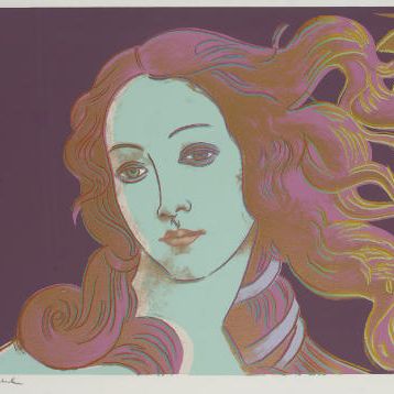 Andy Warhol — Сандро Боттичелли, "Рождение Венеры", по деталям картин эпохи Возрождения (F. & S. 316)