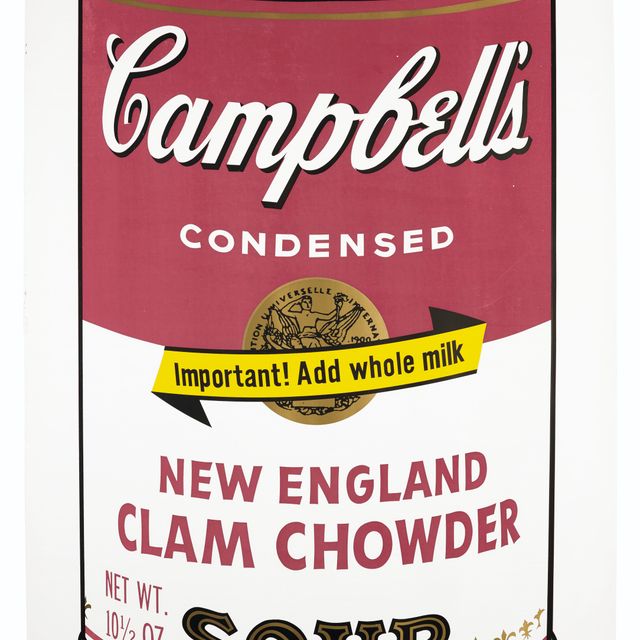 Andy Warhol — Суп-пюре из моллюсков по-новоанглийски от Campbell's Soup II