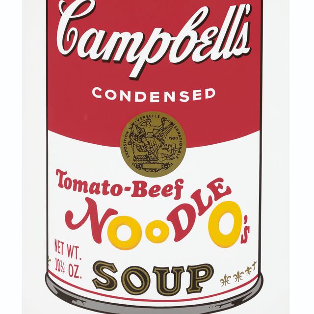 Andy Warhol — Томатно-говяжья лапша O's, от Campbell's Soup II