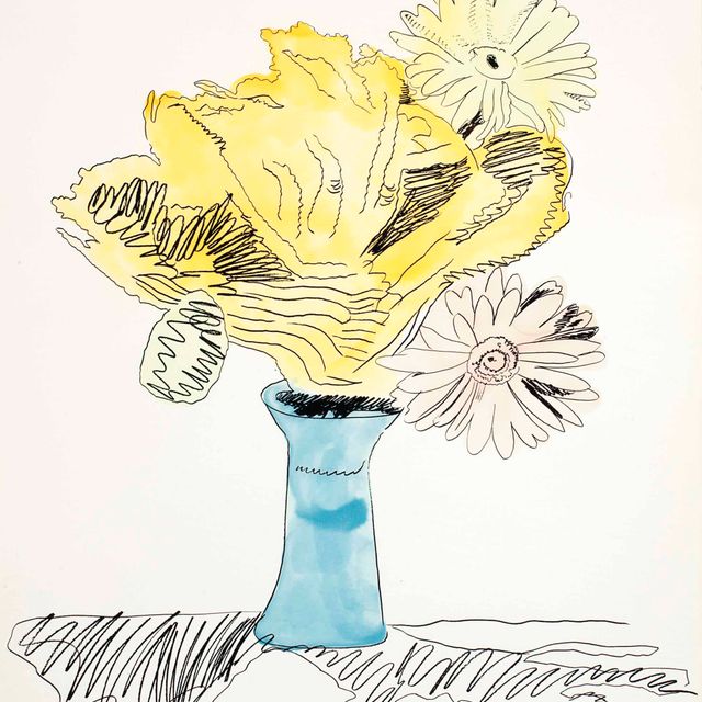 Andy Warhol — Цветы (раскрашены вручную) : восемь пластин (см. F. & S. II.110-113, 115-116, 118-119)