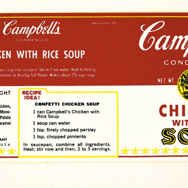 Andy Warhol — Фирменный суп "Кэмпбелл'с курицей и рисом"