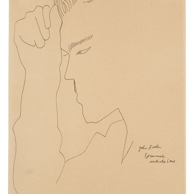 Andy Warhol — Портрет танцора (Джон Батлер) из фильма "Три прогулки с господом"
