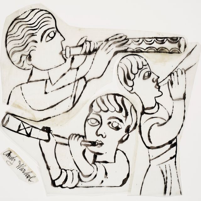 Andy Warhol — Обложка для альбома "Trombone By Three, Jay Jay Johnson, Kai Winding, Bennie Green", выпущенного лейблом Prestige Records.