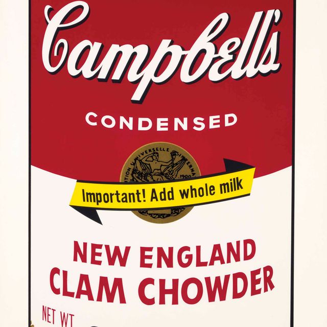 Andy Warhol — Суп-пюре из моллюсков по-новоанглийски от Campbell's Soup II