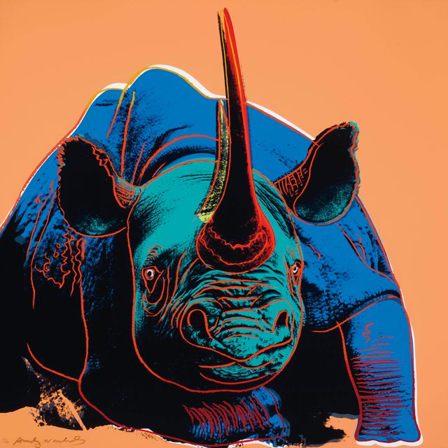 Andy Warhol — Черный носорог, вид, находящийся под угрозой исчезновения (F. & S. II.301)