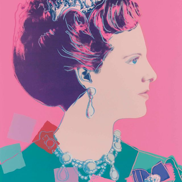 Andy Warhol — Королева Дании Маргарита II, от: Reinging Queens (Королевское издание)