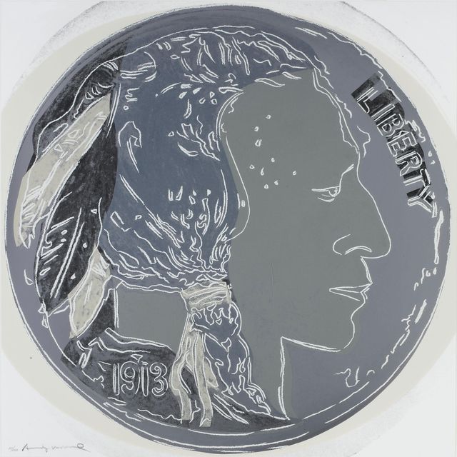 Andy Warhol — Никель "Голова индейца" из фильма "Ковбои и индейцы" (F. & S. II.385)