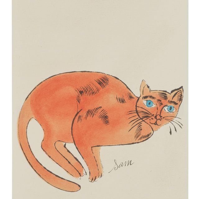 Andy Warhol — 25 кошек по имени (d) Сэм и одна голубая киска : один принт