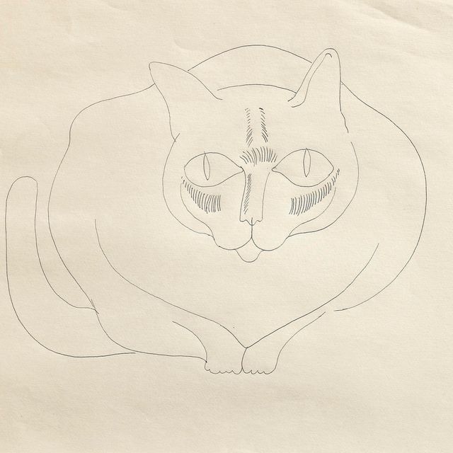 Andy Warhol — Кошка, присевшая на корточки