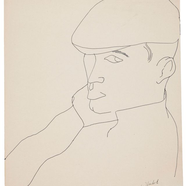 Andy Warhol — Молодой человек в шляпе