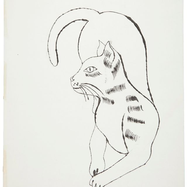 Andy Warhol — Лежащая кошка