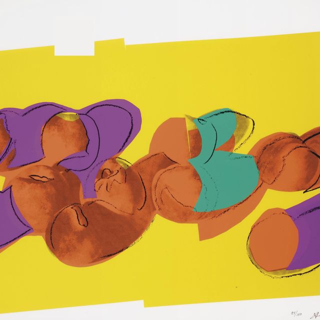 Andy Warhol — Персики из серии "Космические фрукты: натюрморты" (F. & S. II.202)
