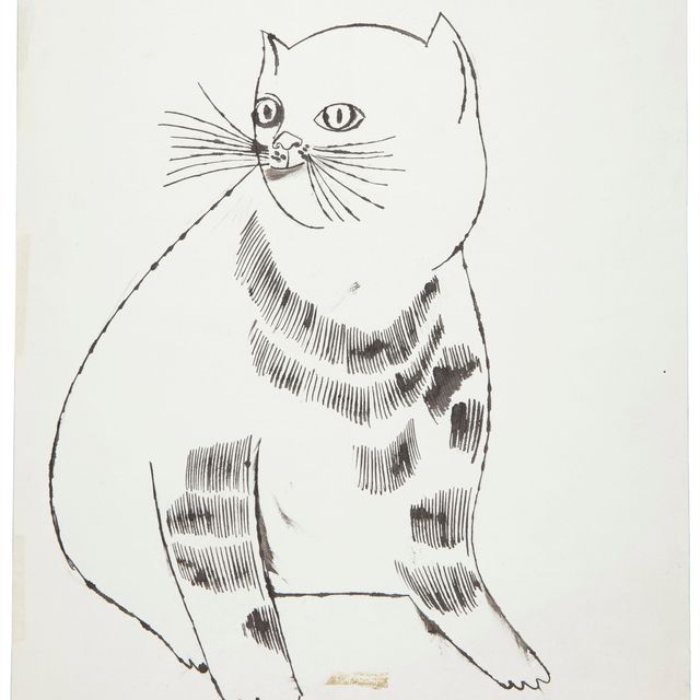 Andy Warhol — Лежащая кошка