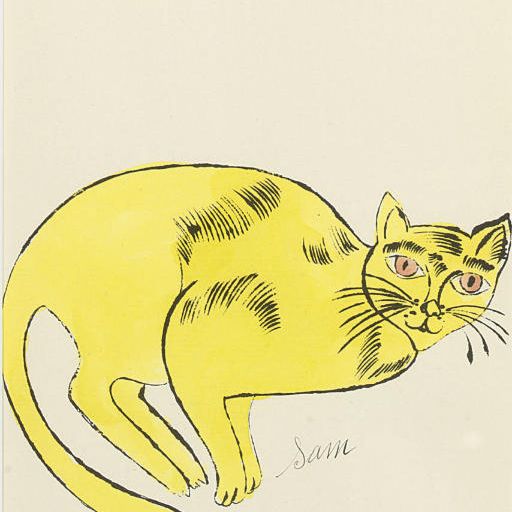 Andy Warhol — Сэм (от 25 кошек по имени Сэм и одной голубой киски)