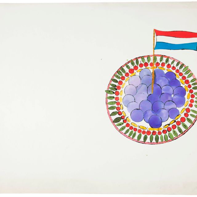 Andy Warhol — Рисунок для изучения дикой малины (см. F. & S. IV.128A)