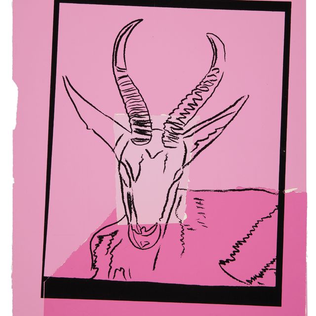 Andy Warhol — Кувыркающаяся газель, из серии "Исчезающие животные"