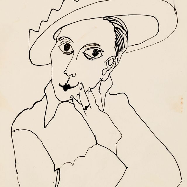 Andy Warhol — Без названия (Женщина в шляпе)