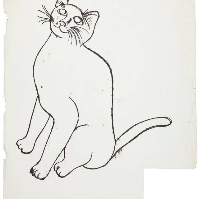 Andy Warhol — Лежащая кошка