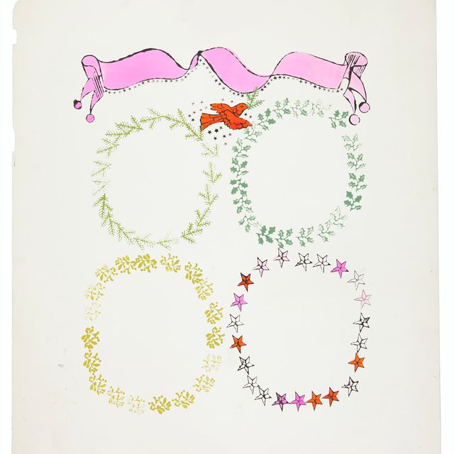 Andy Warhol — Дизайн рождественского приглашения