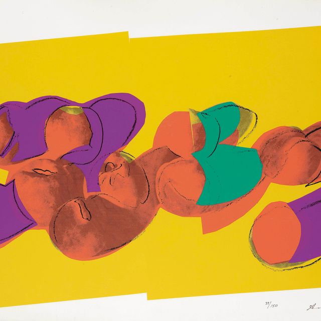 Andy Warhol — Персики из серии "Космические фрукты: натюрморты" (F. & S. II.202)