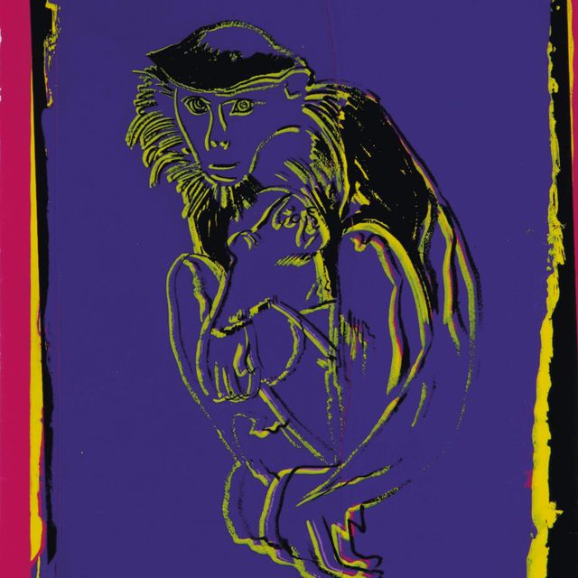 Andy Warhol — Дук Лангур (из серии "Исчезающие животные", 1986)