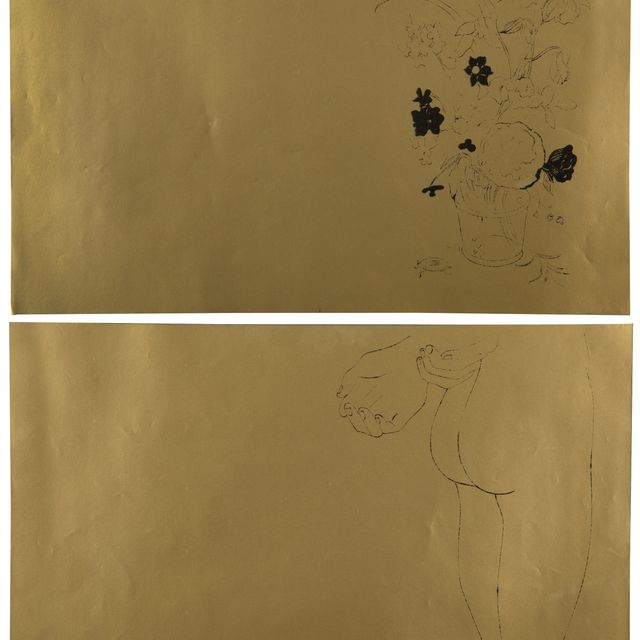 Andy Warhol — Золотая книга : две пластины (см. F. & S. IV.109 и IV.120)