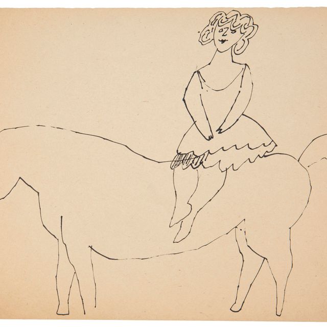 Andy Warhol — Женщина верхом на лошади