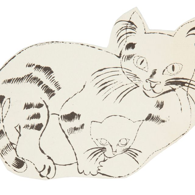 Andy Warhol — 25 кошек по имени [d] Сэм и одна голубая киска : одна табличка (см. F. & S. IV.62B)