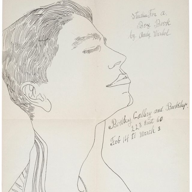 Andy Warhol — Книга "Этюды для мальчика" (анонс галереи Бодли)