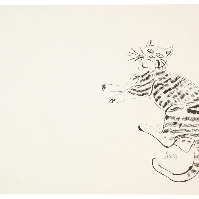 Andy Warhol — 25 кошек по имени [d] Сэм и одна голубая киска: одна табличка (см. F. & S. IV.52A)