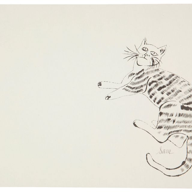 Andy Warhol — 25 кошек по имени [d] Сэм и одна голубая киска: одна табличка (см. F. & S. IV.52A)