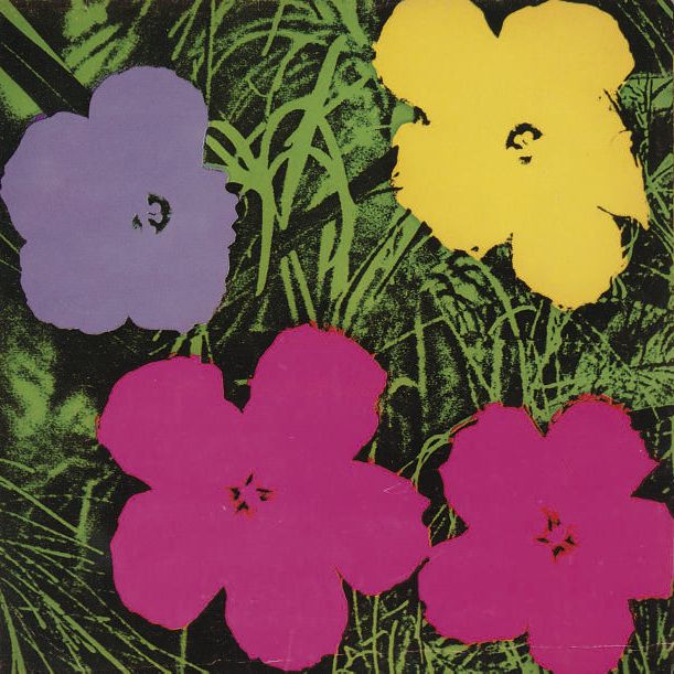 Andy Warhol — Цветы (приглашение на Sonnabend) (не в F. & S.)