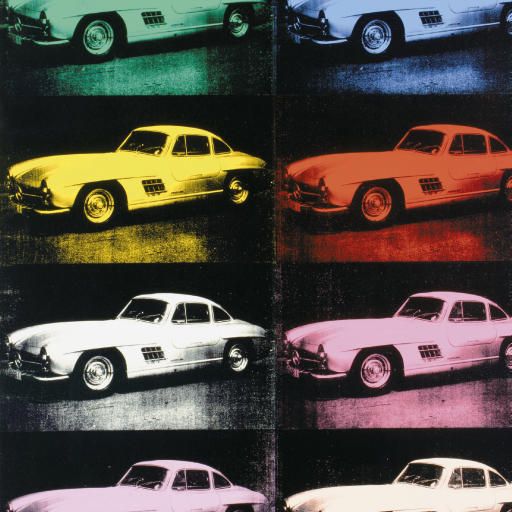 Andy Warhol — Mercedes-Benz 300 SL Купе, 1954 год выпуска