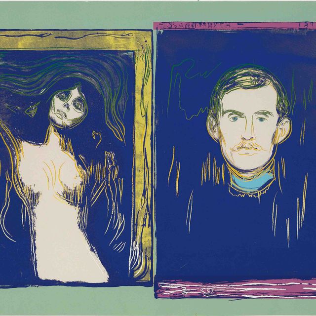 Andy Warhol — Мадонна и автопортрет с рукой скелета (по Мунку) (F. & S. III.62)