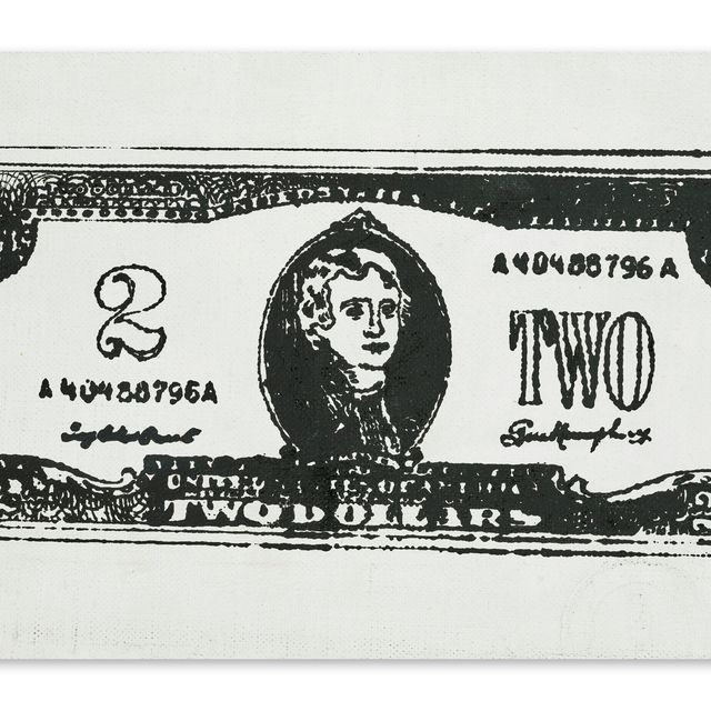 Andy Warhol — Двухдолларовая купюра (лицевая сторона)