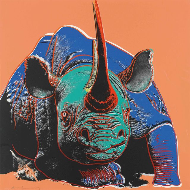 Andy Warhol — Черный носорог, из: Исчезающий вид (F. & S. II.301)