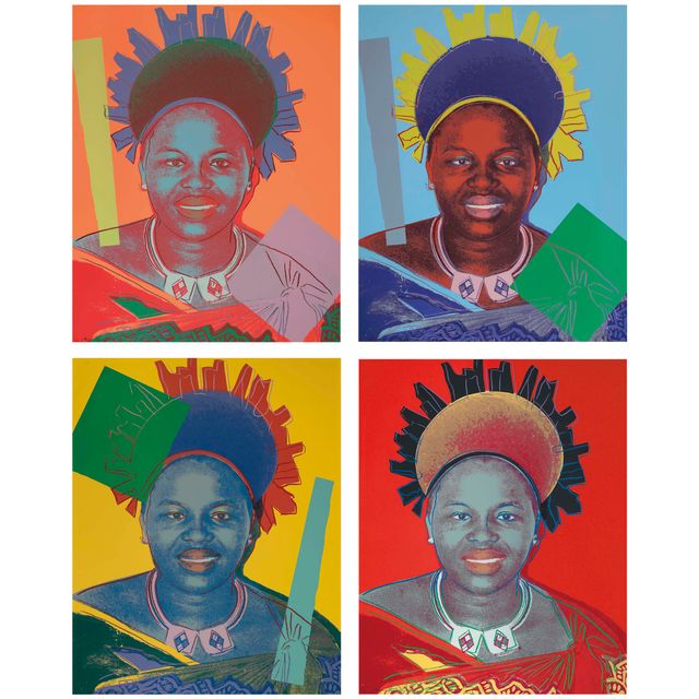 Andy Warhol — Королева Нтомби Твала, от: Правящие королевы (F. & S. II.346-349)