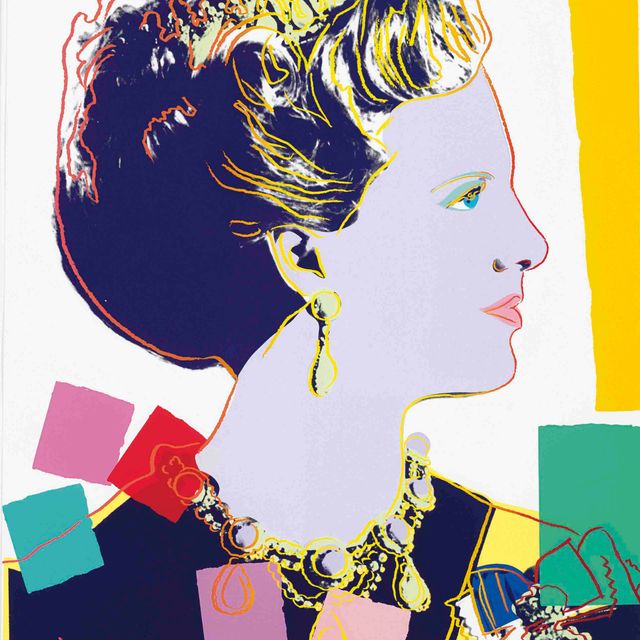 Andy Warhol — Королева Дании Маргрете II, из числа правящих королев (см. F. & S. II.345)