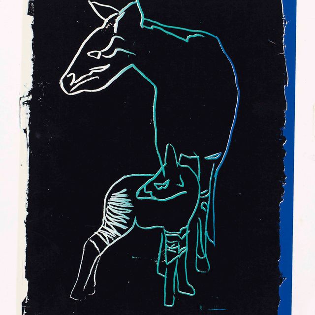 Andy Warhol — Окапи, из "Исчезающих животных"