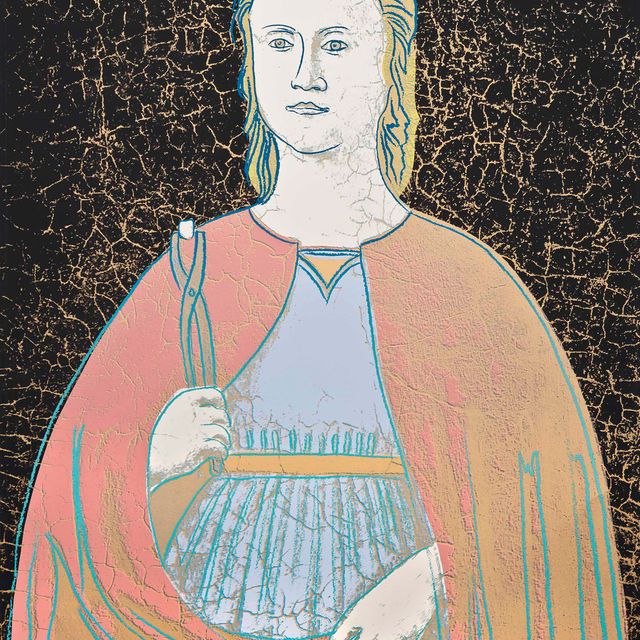 Andy Warhol — Святая Аполлония, из: Святая Аполлония, 1984 (Фельдман и Шеллман II.330-3)