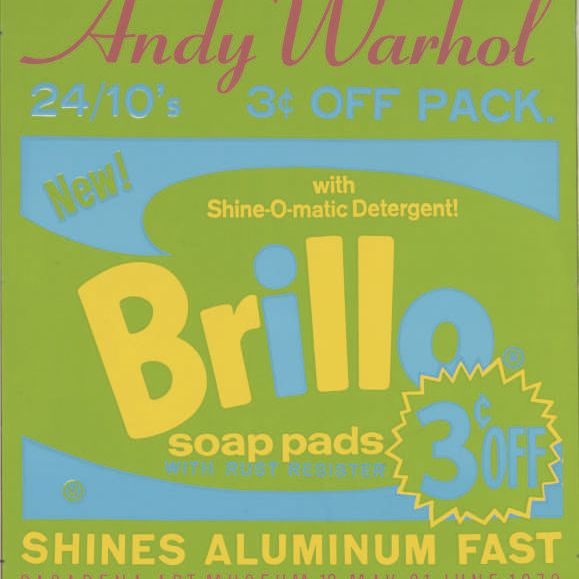 Andy Warhol — Афиша выставки Энди Уорхола в художественном музее Пасадены [Brillo] (не в F. & S.)