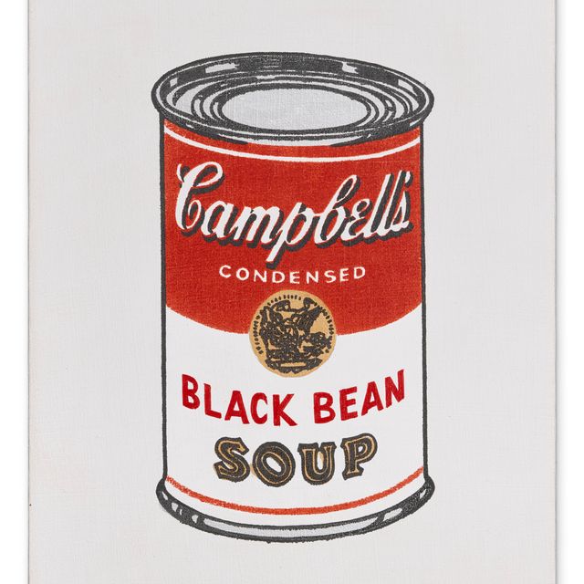 Andy Warhol — Энди Уорхол, "Суп Кэмпбелла", суп из черной фасоли, 1962