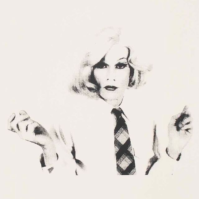 Andy Warhol — Энди Уорхол в костюме трансвестита (обои на рабочий стол)