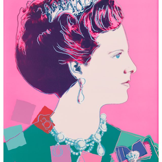 Andy Warhol — Королева Дании Маргрете II, от: Reinging Queens (Королевское издание)