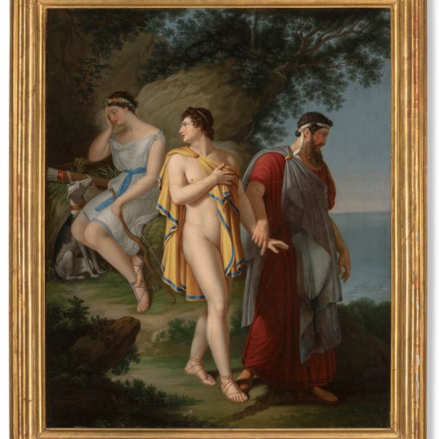 Anne Louis Girodet — Энея уводят от Дидоны после царской охоты
